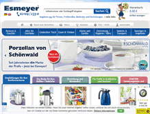 Tablet Screenshot of esmeyer-shop.de